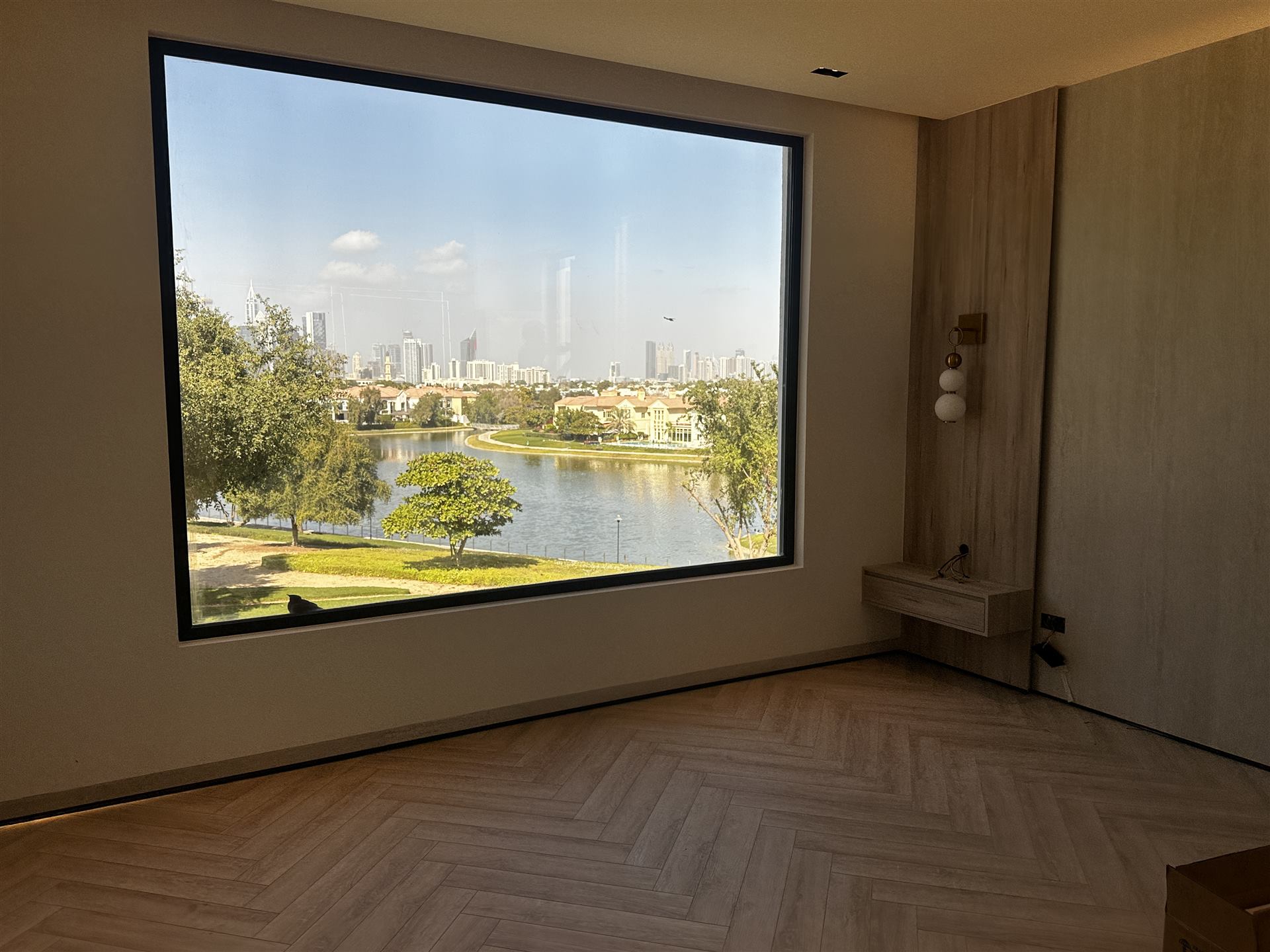 Double Glazed Glass 2 Large fixed window with skyline view in a villa room - Zealcon